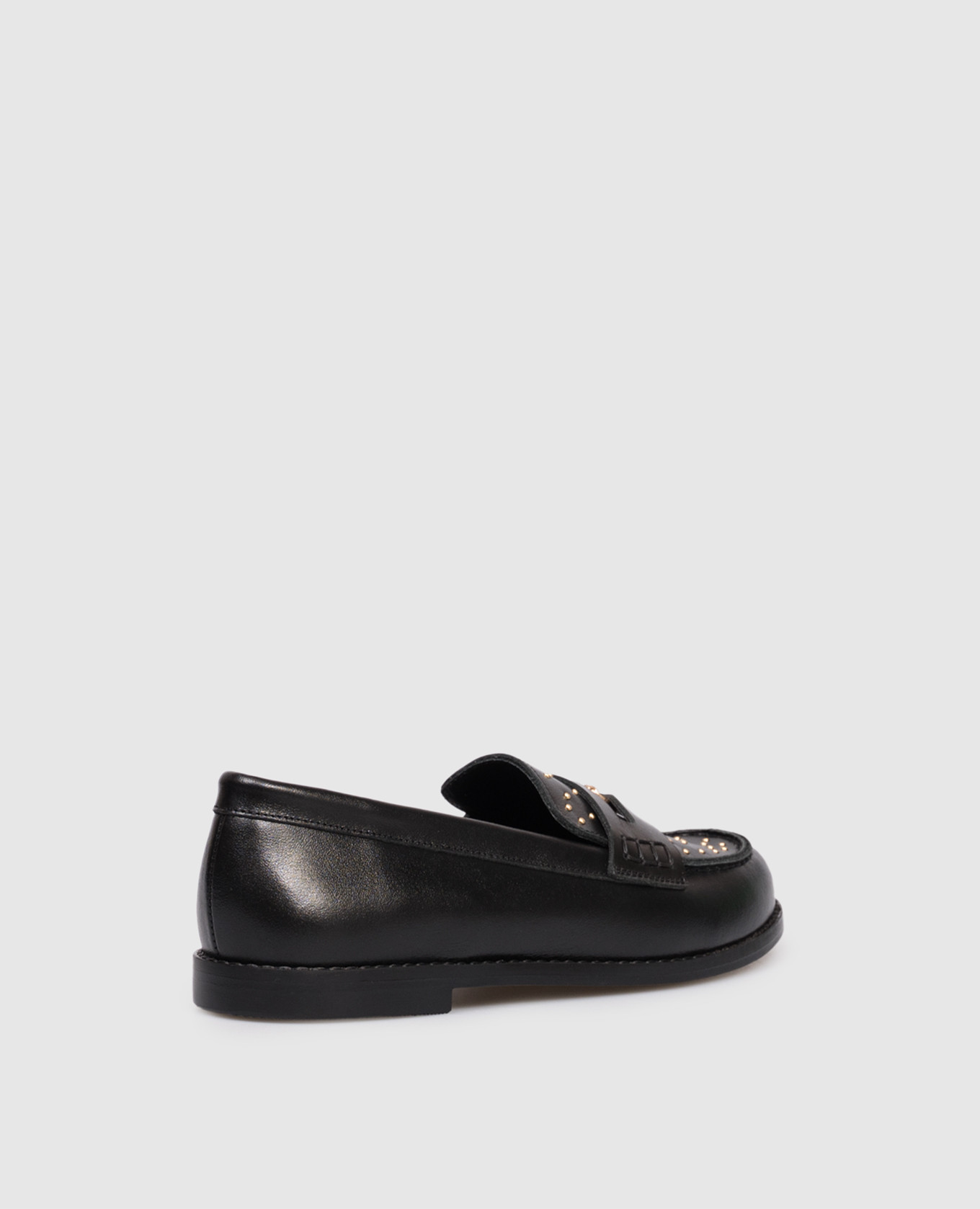 

Medusa children's black leather loafers Versace