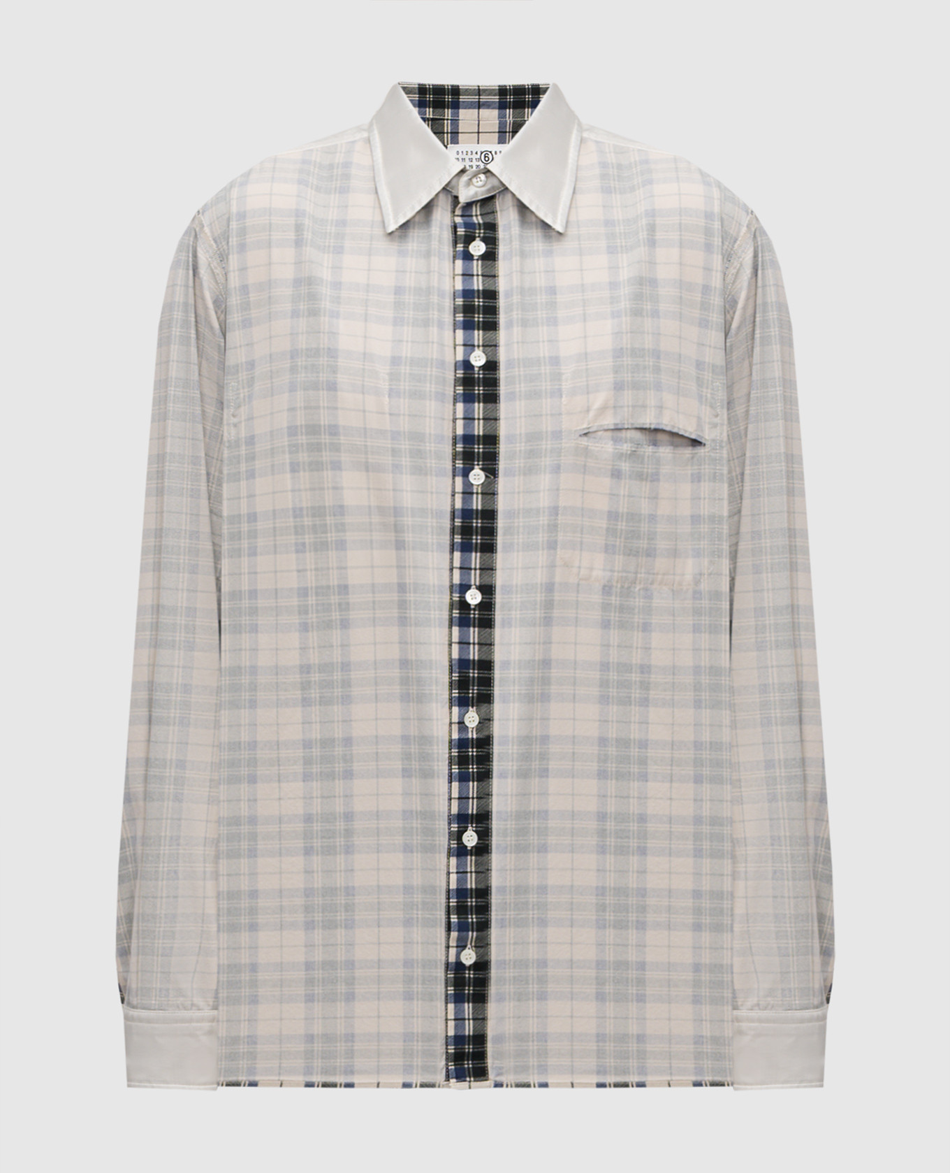 Maison Margiela MM6 - Reversible checkered shirt SH2DT0016M35444