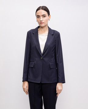 Peserico Blue wool jacket S0116302584