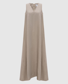 Max Mara Beige SIMEONE linen dress SIMEONE