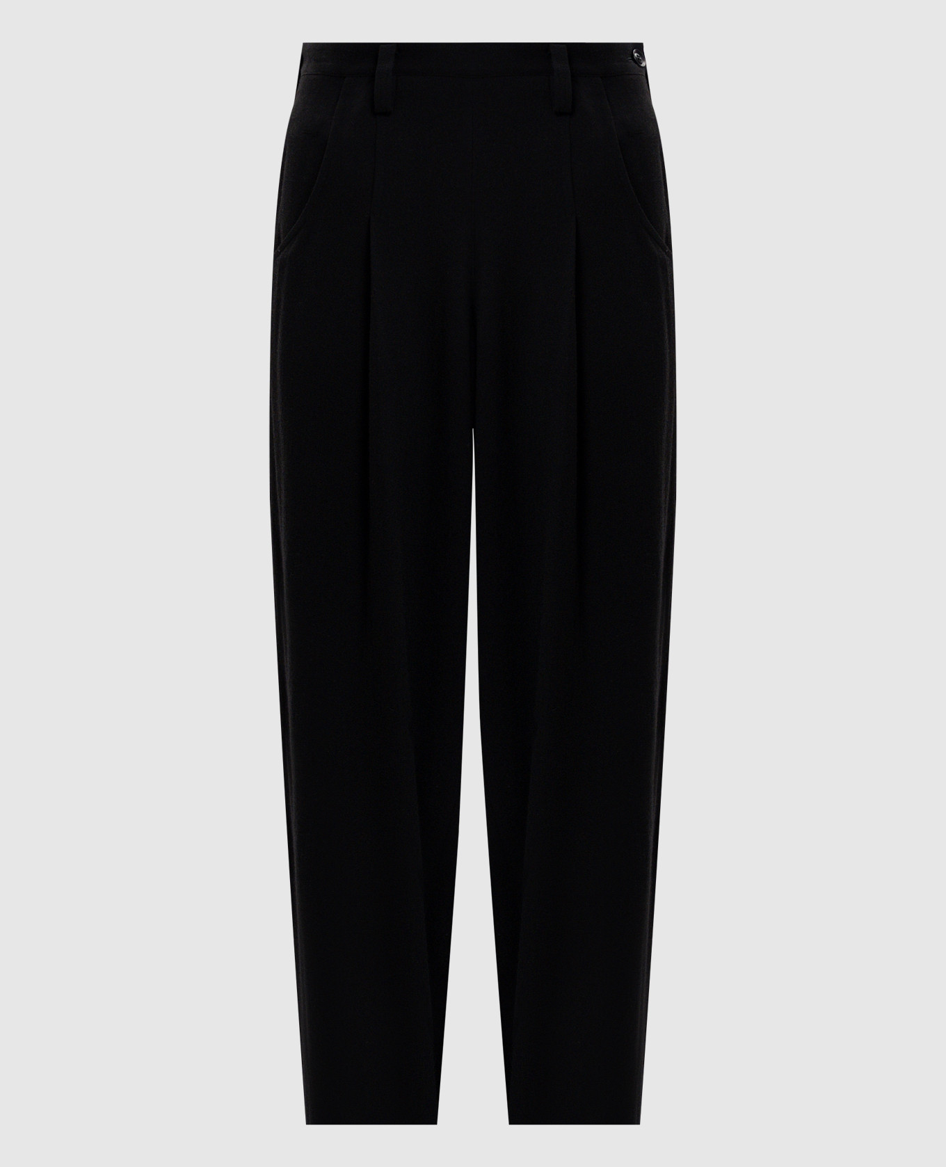 Black pants with wool Y`S Yamamoto