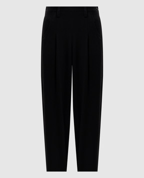 Y`S Yamamoto Black pants with wool YLP06104
