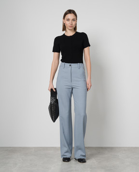 PROENZA SCHOULER Black T-shirt Sky Top with a scar R2427153KY283