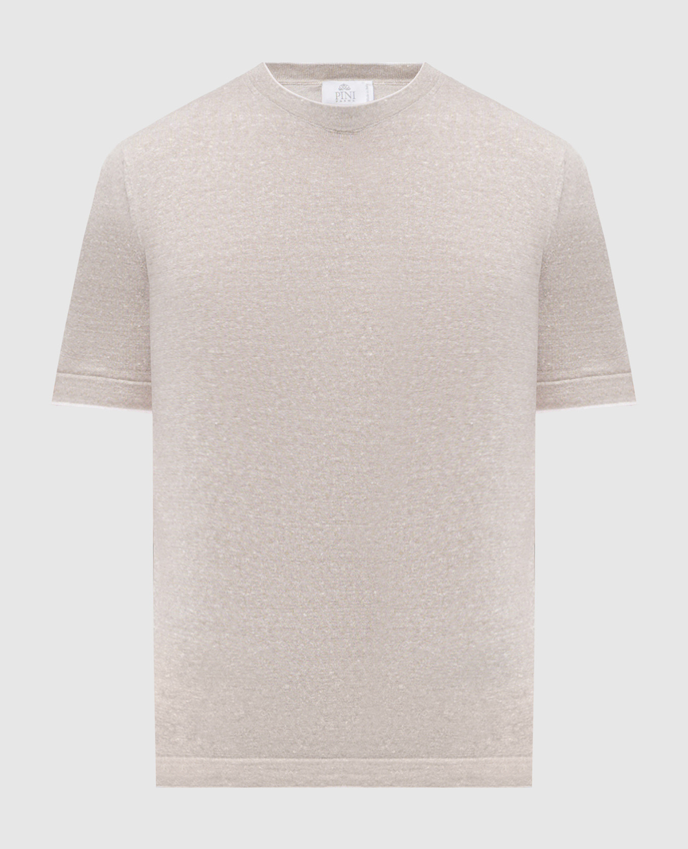 

Beige linen t-shirt Pini Parma