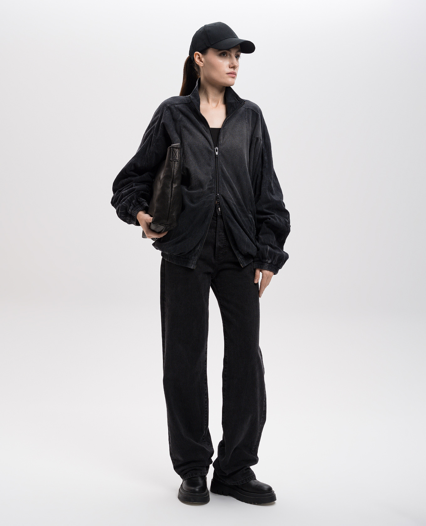 Grey distressed hemp sports jacket Alexander Wang 2