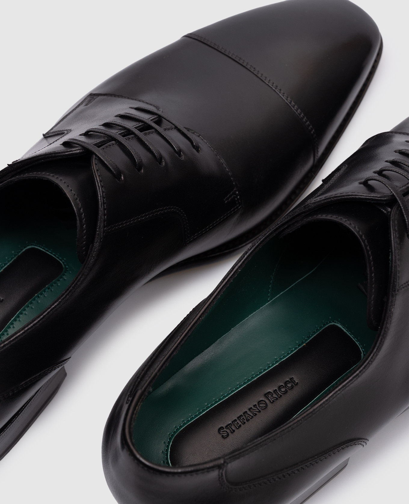 

Black leather oxfords Stefano Ricci