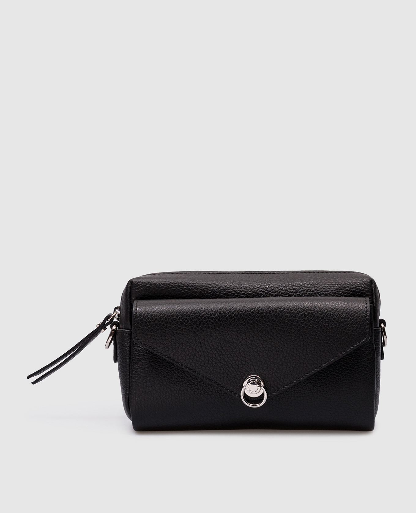 

Black leather DEVA bag with logo print Gianni Chiarini