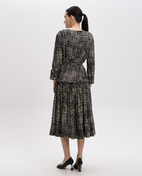 PROENZA SCHOULER Harlow black patterned dress R2513012BYP137