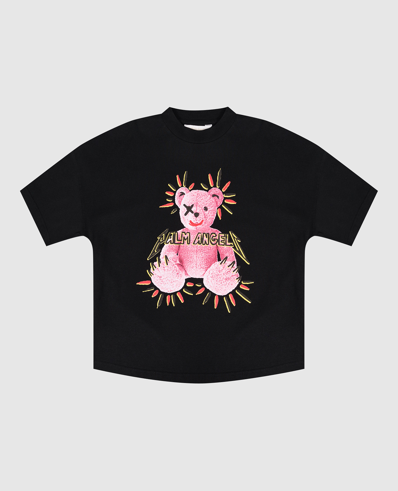 Children&#39;s black Punk Bear T-shirt Palm Angels