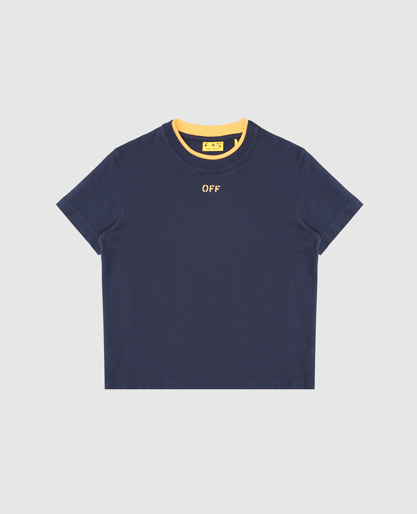 

Children's blue T-shirt with Off print Off-White