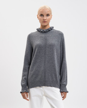 Twinset Gray sweater with wool and cashmere 252TT3350