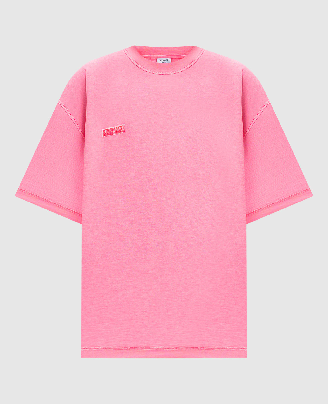 

Pink t-shirt with a reverse effect Vetements