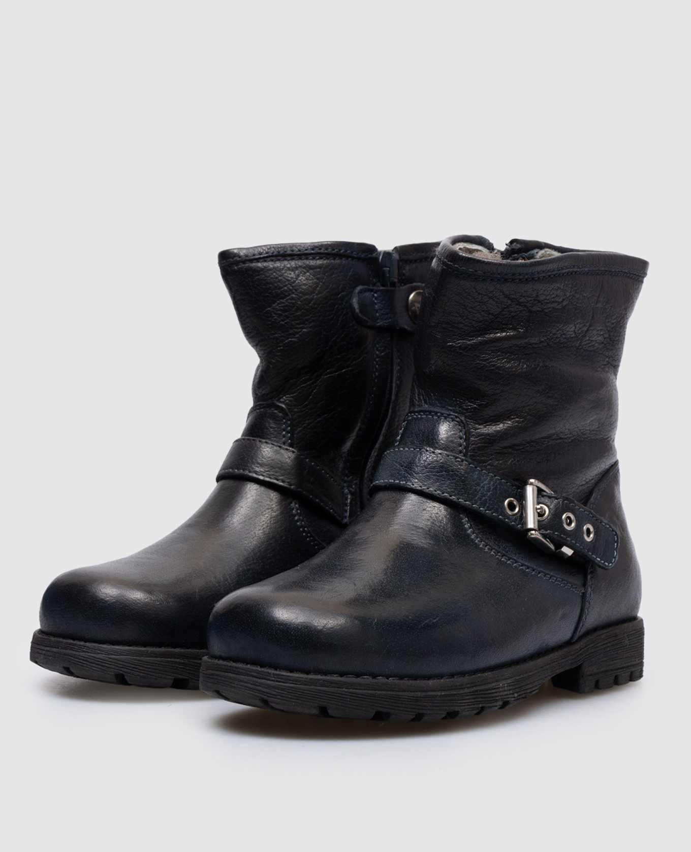Children's blue leather boots Zecchino D'oro 2