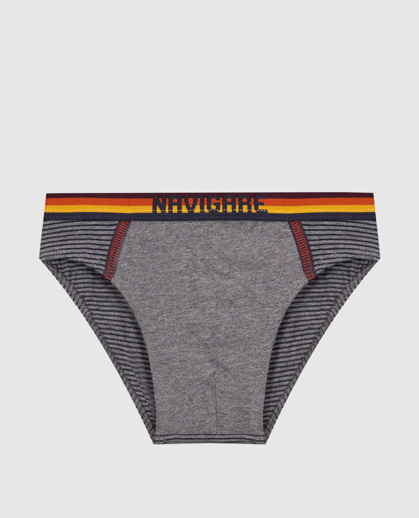 RiminiVeste Navigare gray striped briefs for children