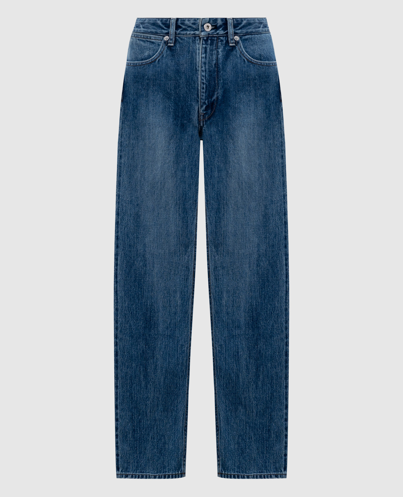 

Blue jeans with a distressed effect Jil Sander
