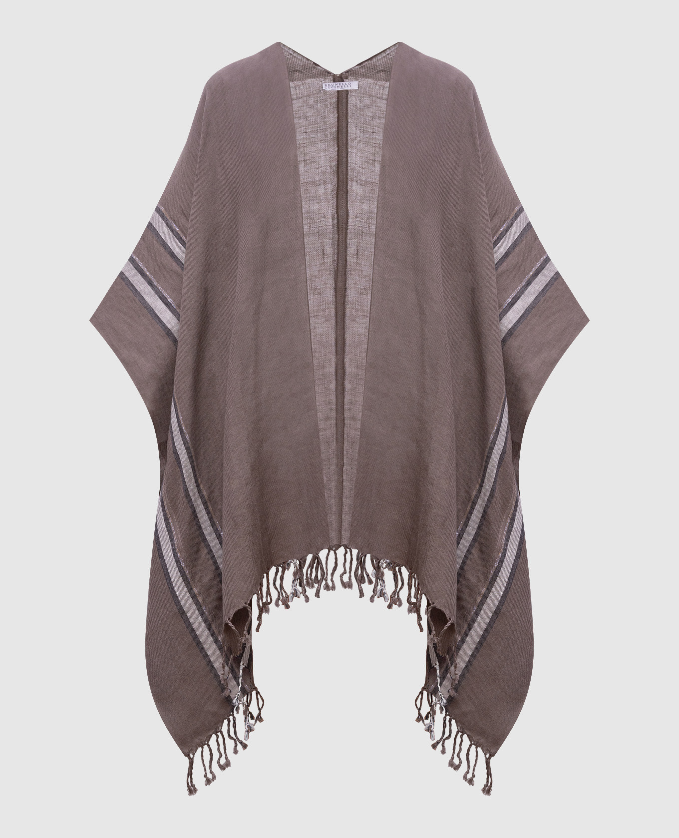 

Brown linen poncho Brunello Cucinelli