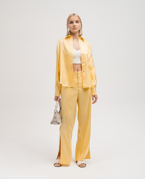 AERON Yellow satin blouse MAGNOLIA MAGNOLIA