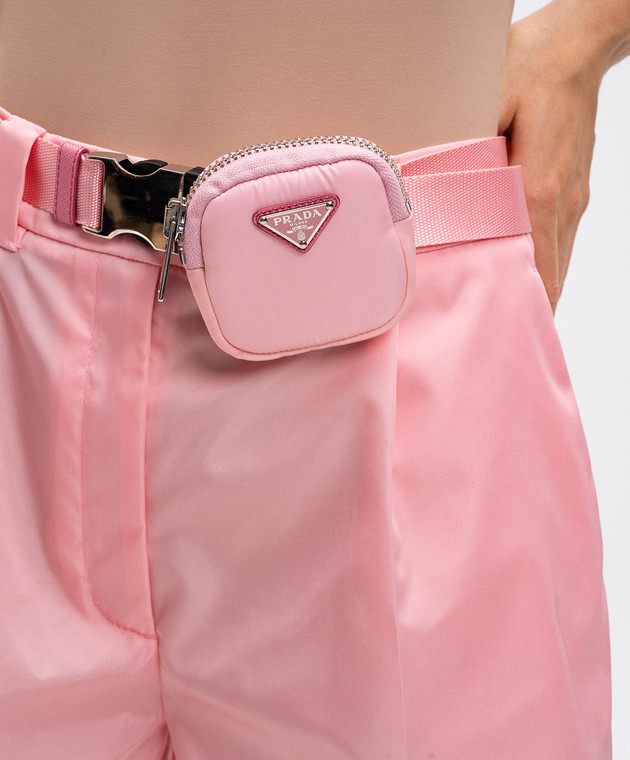 ショートパンツ PRADA SS23 Pink nylon shorts (22H826S2011WQ8 F0028) Prada - Re-Nylon pink shorts 22H826S2011WQ8 - shop with