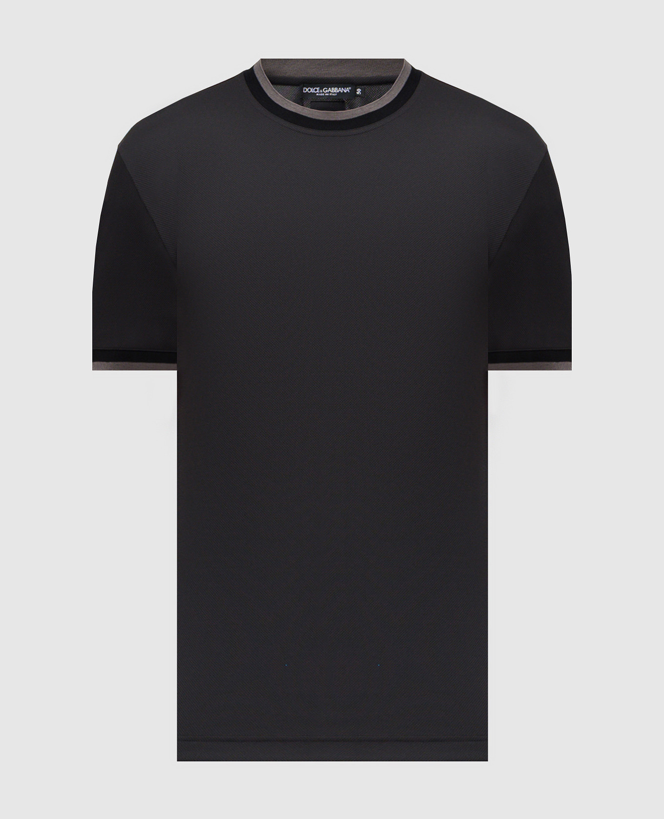 Black T-shirt with logo patch Dolce&Gabbana