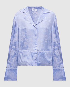 Off-White Purple blouse with fresco pattern OWGE028S25FAB002