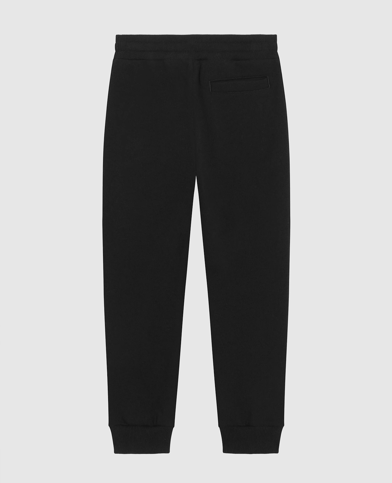 

Kids' black joggers with textured monogram logo Dolce&Gabbana