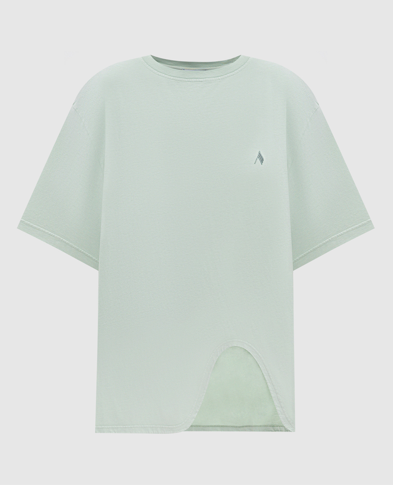 

Green T-shirt with embroidered emblem The Attico