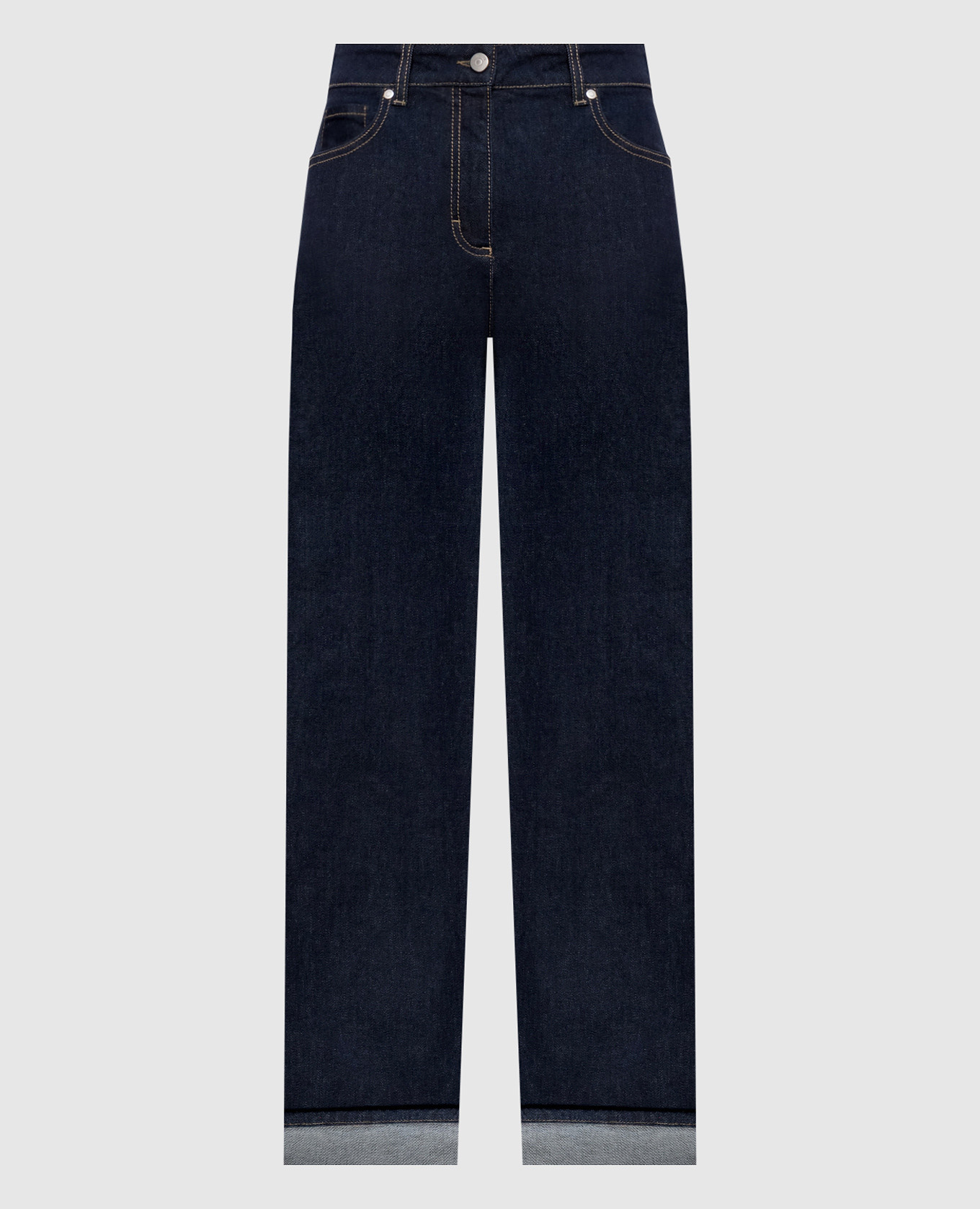 

Blue jeans with cuffs Peserico