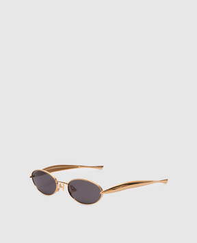 Bottega Veneta Sardine gold sunglasses 821495V4450