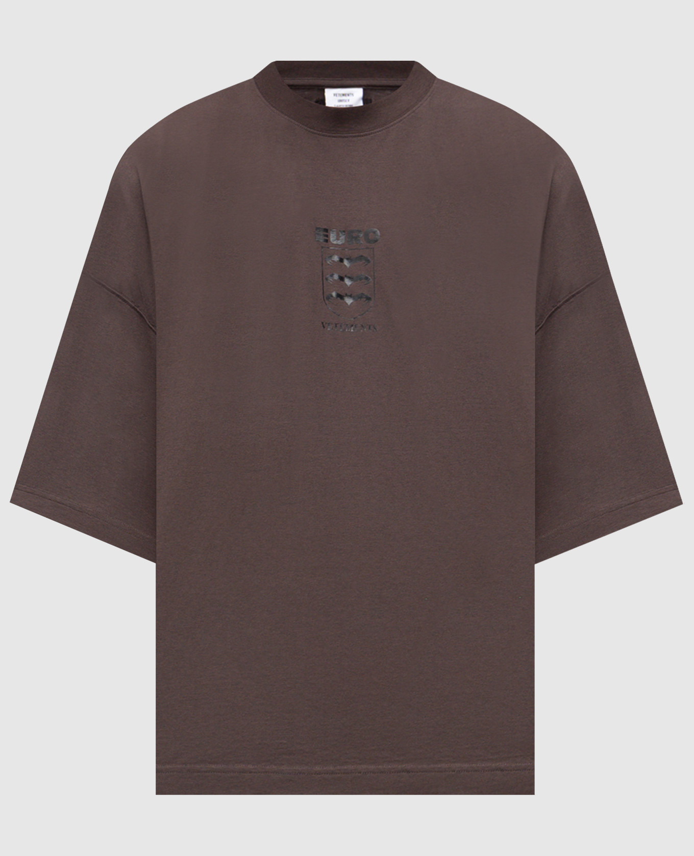 Brown T-shirt with print Vetements