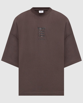 Vetements Brown T-shirt with print UH76TR650C