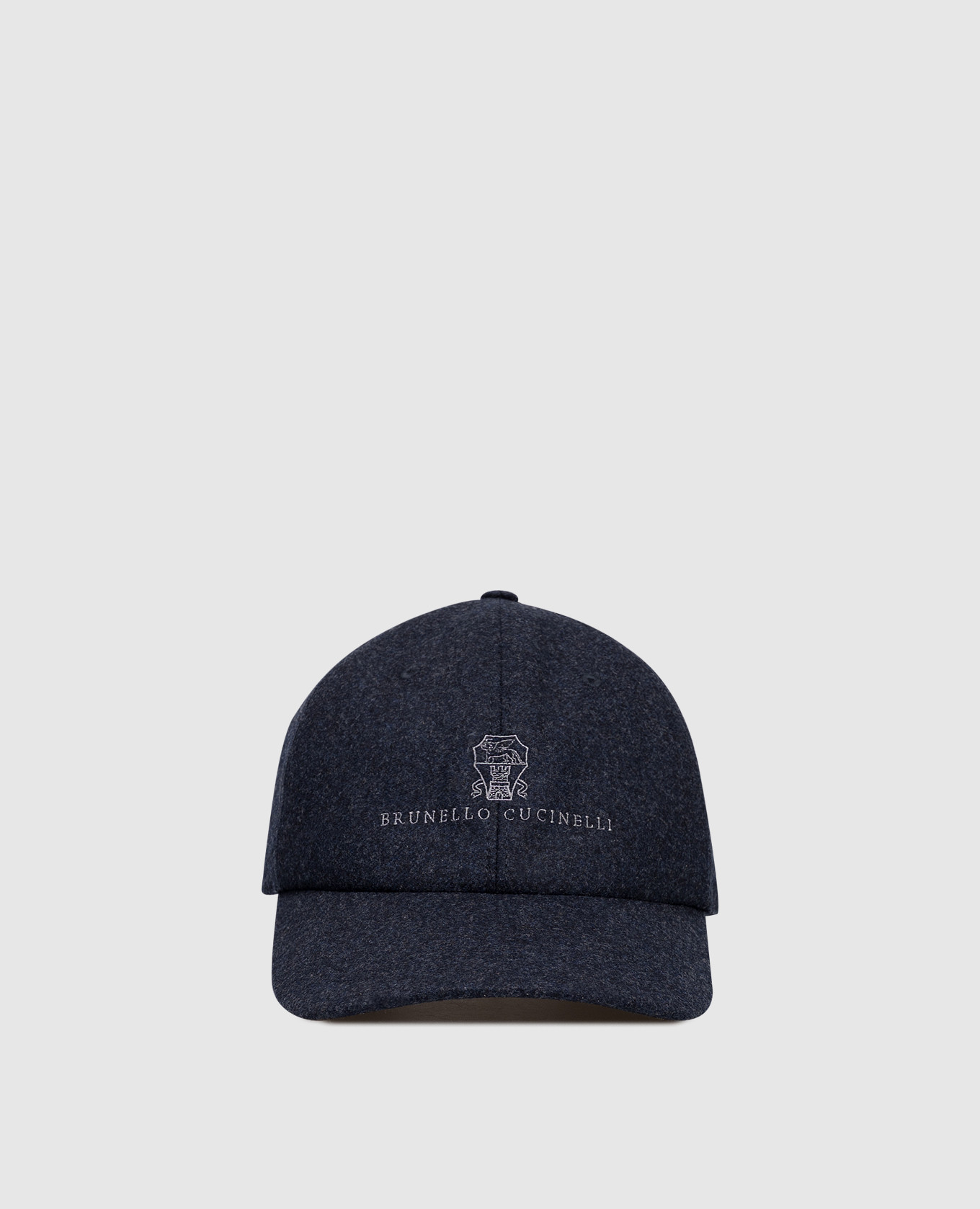 

Blue wool cap with logo embroidery Brunello Cucinelli