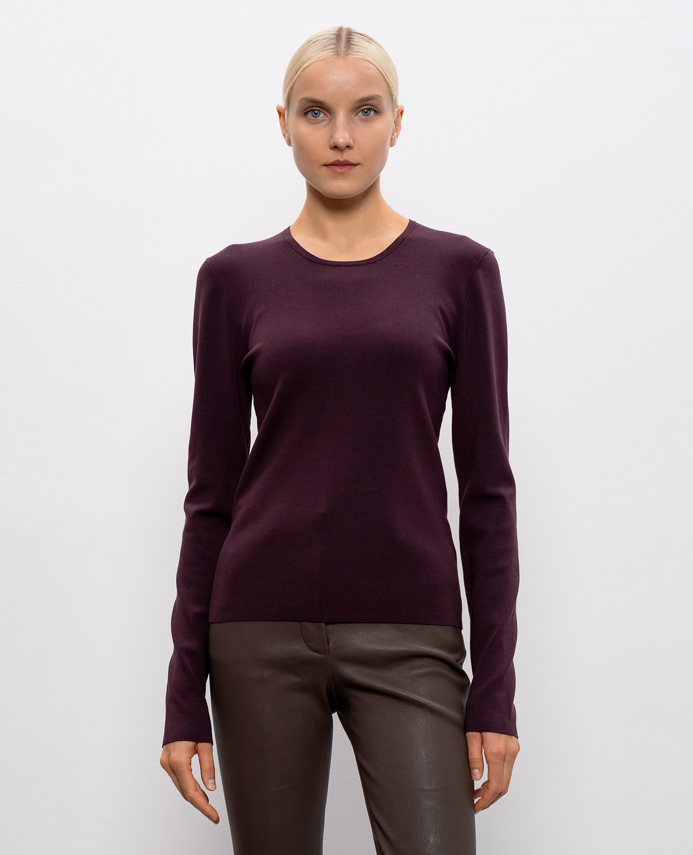 

Burgundy sweater with silk JOSEPH
