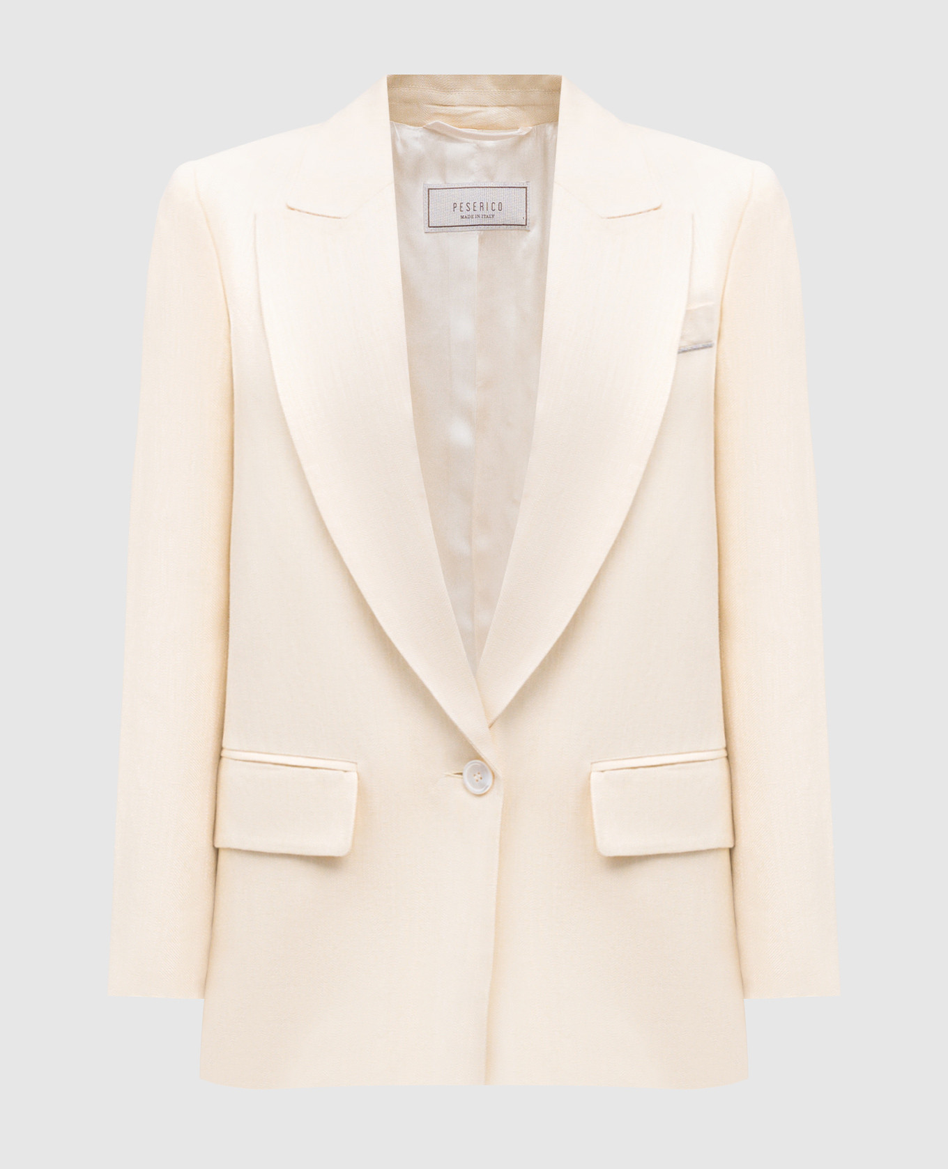 

Yellow jacket with linen Peserico