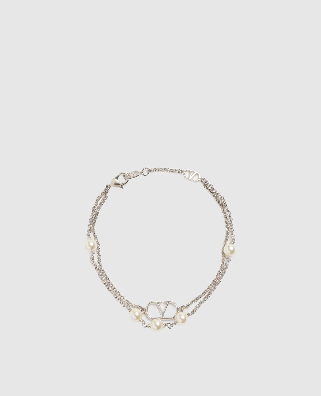 Silver bracelet with Swarovski pearls Valentino