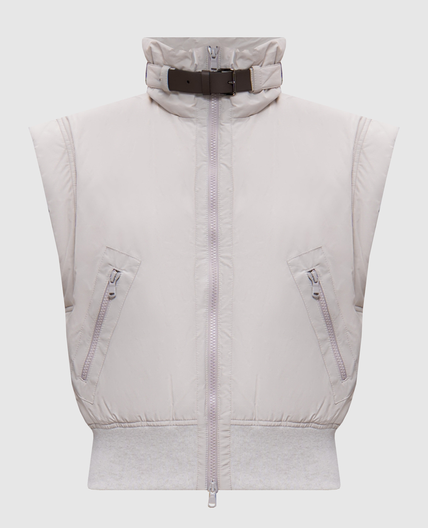 

Beige waistcoat with monil chain Brunello Cucinelli