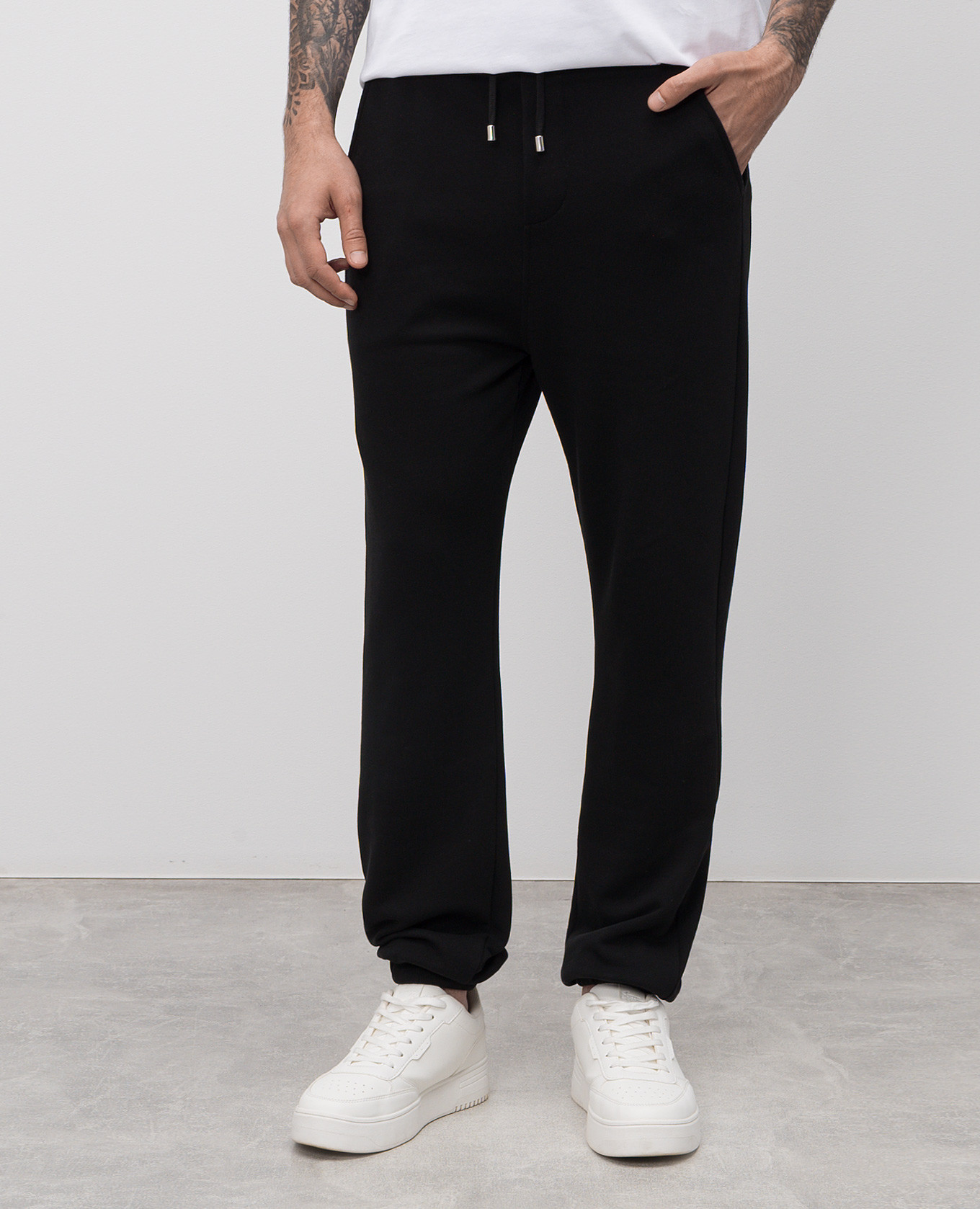 Black joggers with logo print Balmain 3