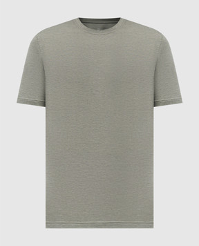 CAPOBIANCO Green t-shirt with logo patch 18M660TM004656