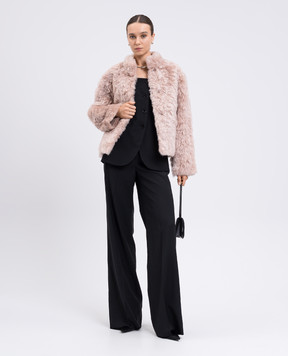 Simonetta Ravizza Pink reversible sheepskin coat Pea R F05JA371H31