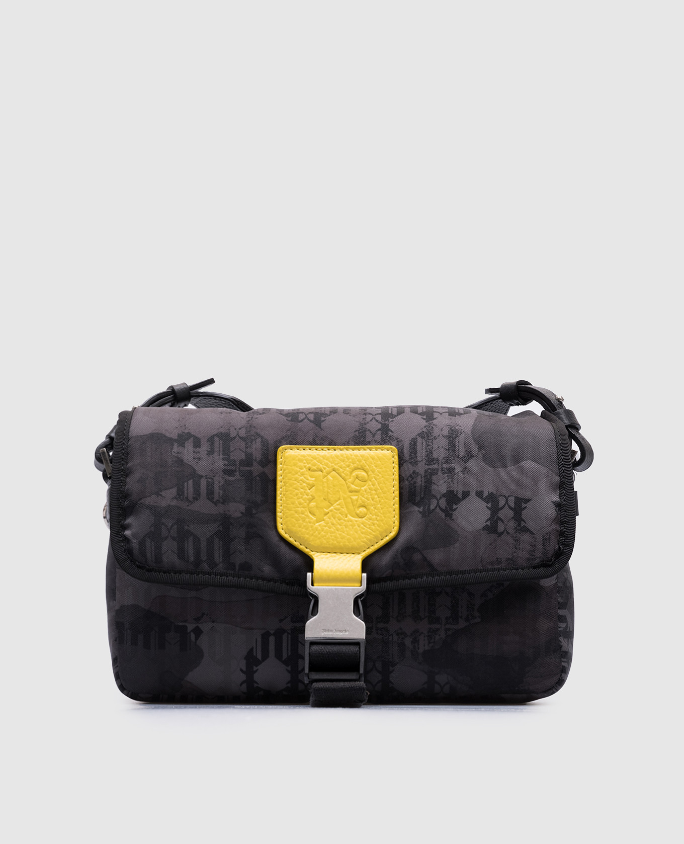 

Gray bag in camouflage Monogram print Palm Angels, Grey