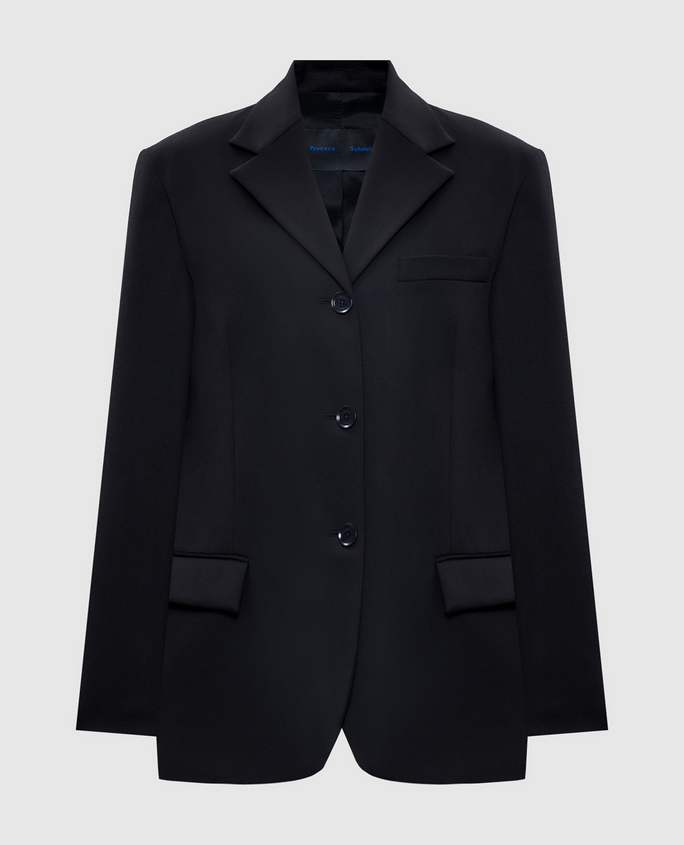 Black wool archer jacket proenza schouler
