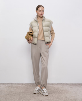 Peserico Beige sweater made of wool, silk and cashmere S99382F1209283