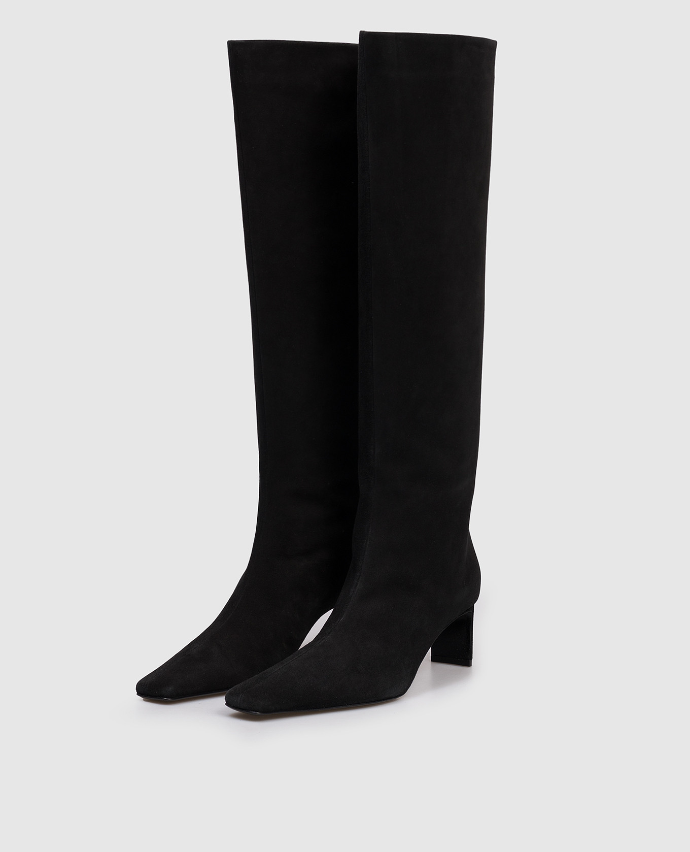 

Black suede Ona boots Khaite