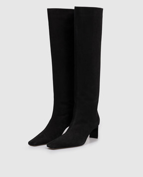 Khaite Black suede Ona boots F1099964