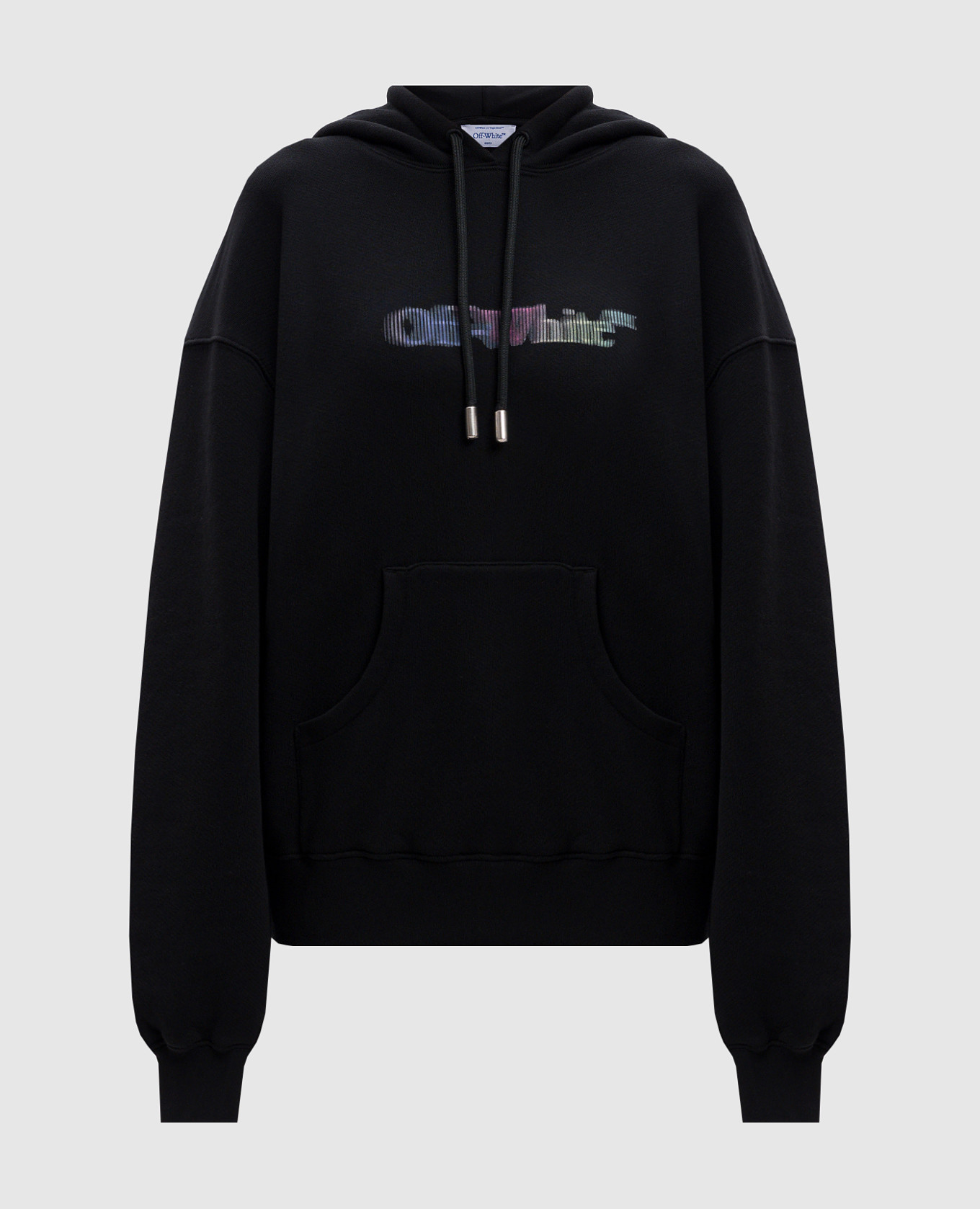 Black hoodie with San Matthew print Off-White