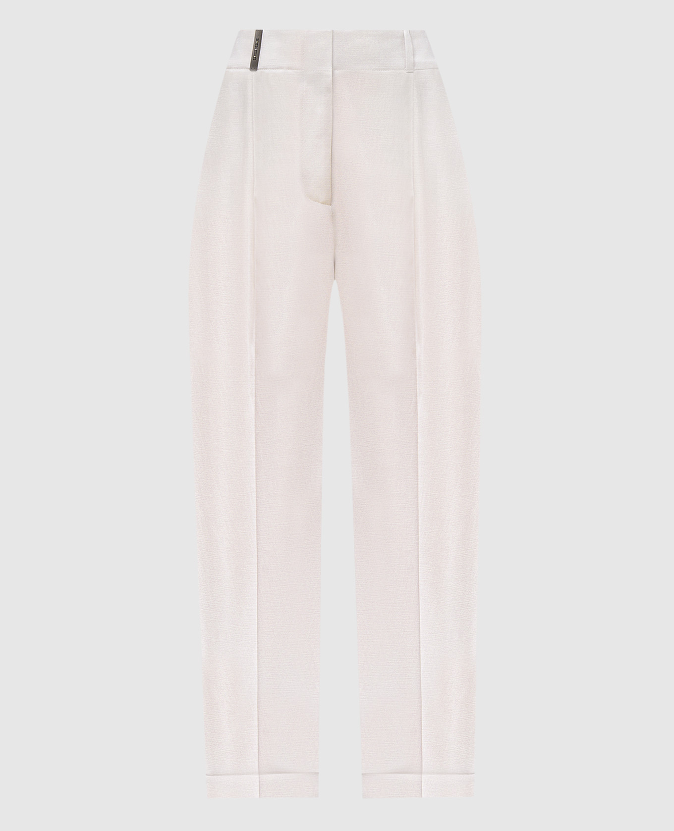 

Pink pants with brand patch Peserico