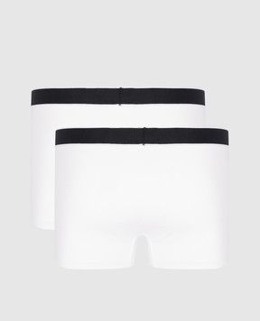 Off-White A set of white boxer briefs with a logo pattern OMUH007S24JER001