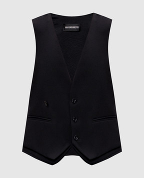 Ann Demeulemeester Janessa black wool vest B0013143FA646
