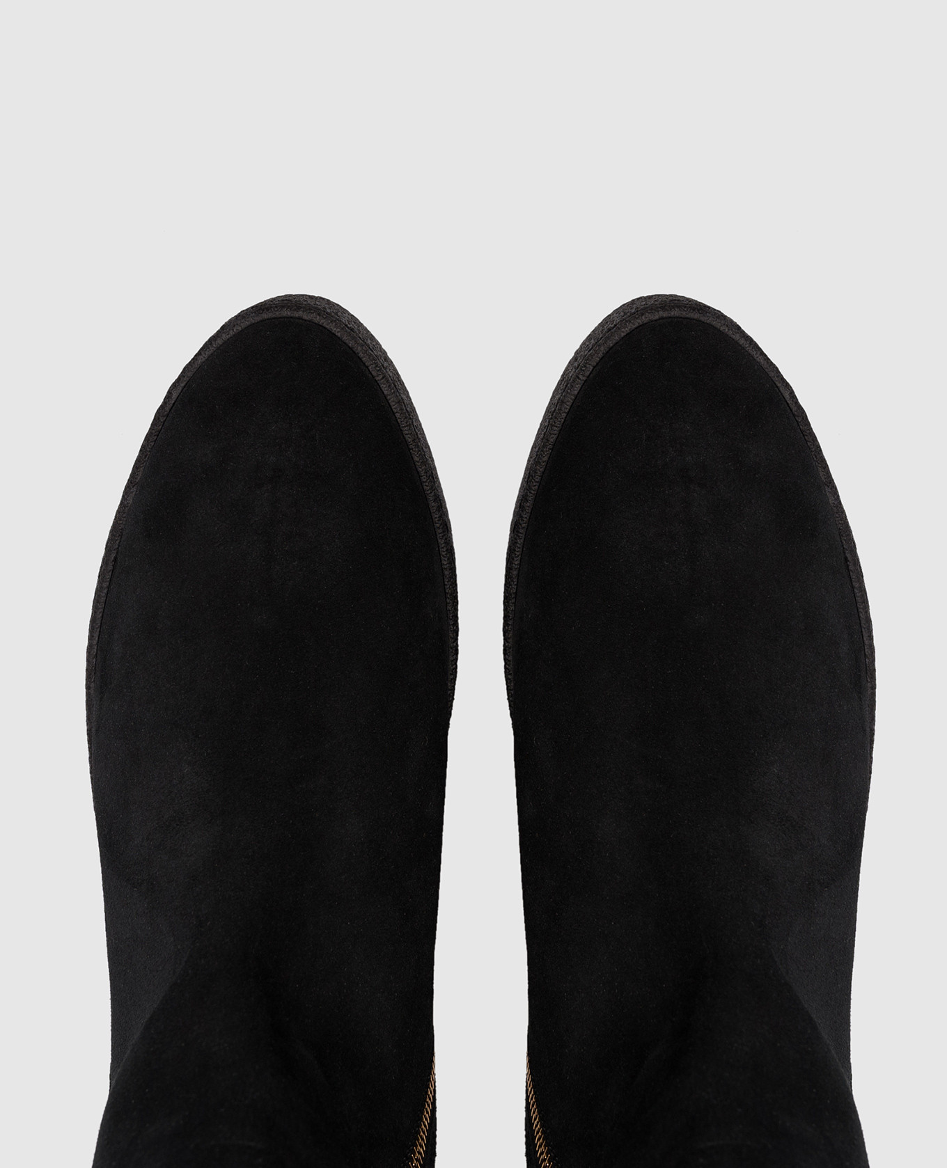 

Black suede boots with fur Agnona