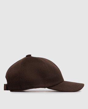 Cashmere&Whiskey Brown cashmere cap 9925002