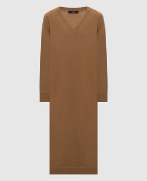 Max Mara Weekend Brown ZENITH dress in wool and cashmere ZENITH